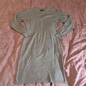 Banana Republic Gray Long Sleeve Dress